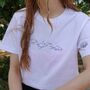Ocean Embroidered T Shirt, thumbnail 4 of 4