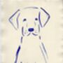 Personalised Pet Dog Portrait Print Gift, thumbnail 7 of 8