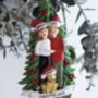 Personalised Couple With Dog Christmas Decoration, thumbnail 1 of 6