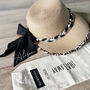 Leopard Print Personalised Straw Hat, thumbnail 2 of 3