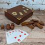 Wooden Multi Mixed Game Set Domino Dice Playing Cards, thumbnail 1 of 7