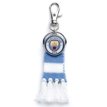 Manchester City Football Club Blue Backpack Hanger, 4 of 4