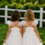 Heidi ~ Ivory White Party Girl Dress /Flower Girl Dress, thumbnail 3 of 11