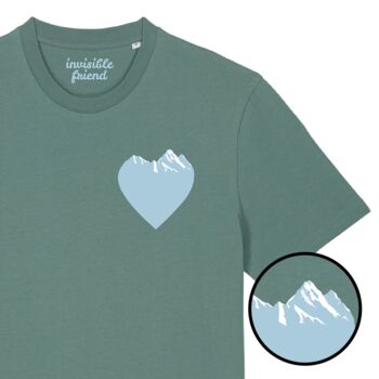 Mountain Love Organic Cotton T Shirt, 2 of 5