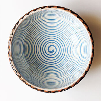 Handmade Blue Spiral Bowl, 3 of 12