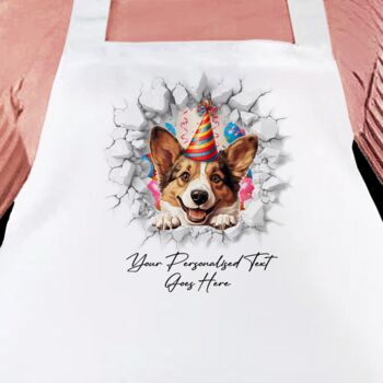 Personalised Welsh Corgi Birthday Break Through, 3 of 8