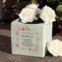 Personalised Floral Graveside Memorial Vase, thumbnail 1 of 3