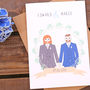 Mr And Mr Gay Wedding Or Civil Partnership Card, thumbnail 2 of 3