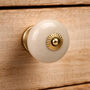 Set Of Two Cream Ceramic Drawer Pulls, thumbnail 1 of 2