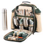 Deluxe Four Person Picnic And Flask Set Forest Green, thumbnail 2 of 4