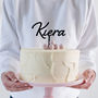 Modern Personalised Acrylic Cake Topper, thumbnail 2 of 5