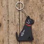 Black Labrador Key Ring Personalisation Available, thumbnail 1 of 6