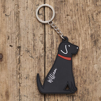 Black Labrador Keyring With Personalisation Available – Gift For Dog Lovers, 2 of 12