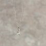 Heart Adorned Handwritten Initial Necklace, thumbnail 7 of 10