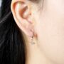 Butterfly Earrings, 925 Sterling Silver Cz Butterfly Earrings, thumbnail 1 of 7