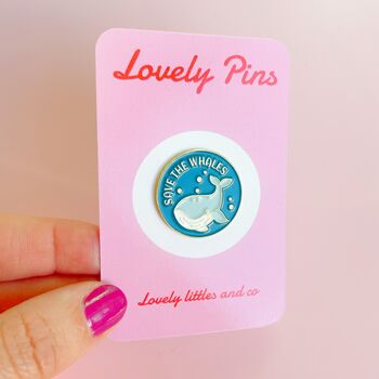 Save The Whales Glossy Pin, 2 of 2