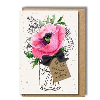August Poppy Birth Flower Scented Birthday Card, 2 of 12