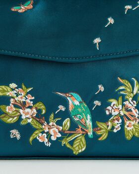 Morning Song Kingfisher Mini Teal Tote, 5 of 9