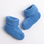 Baby Cotton Booties Easy Knitting Kit, thumbnail 2 of 10