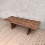 Millenium Oak Dining Table With Slab Legs, thumbnail 1 of 4