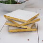 Marble And Gold Drink Coasters Set Of Four, thumbnail 3 of 9