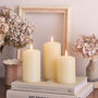 Tru Glow® LED Pillar Candle Trio With Remote Control, thumbnail 2 of 8