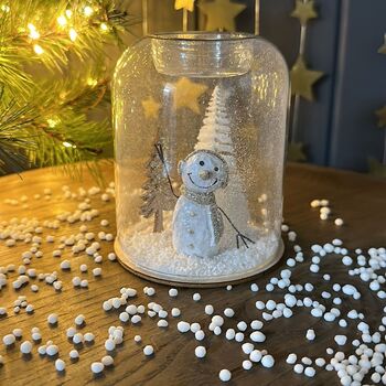 Snowman In Dome Tealight Holder, 2 of 2