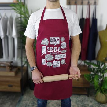 'Events Of 1954' 70th Birthday Gift Apron, 6 of 9