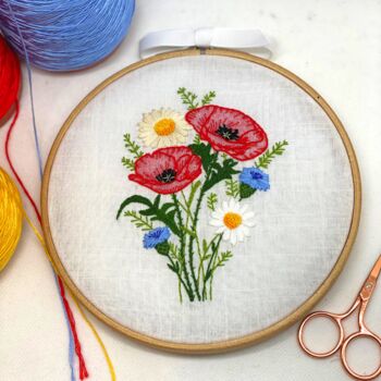 Wild Flowers Embroidery Kit, 8 of 12