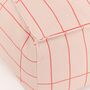 Vibes Adult Long Beanbag In Pink Grid, thumbnail 4 of 4
