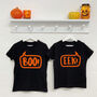 'Boo' And 'Eek' Sibling T Shirt And Babygrow Set, thumbnail 3 of 5