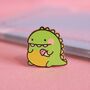 Dinosaur Enamel Pin | Cute Pin Badges, thumbnail 3 of 5