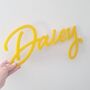 Personalised Pale Pink Script Wall Name, thumbnail 5 of 7