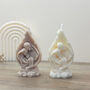 Christmas Holy Family Nativity Candle In Angel Wings, thumbnail 3 of 9