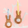 Personalised Wooden Bunny Decoration, thumbnail 1 of 5