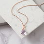 Pink Amethyst And Rose Gold Fill Necklace, thumbnail 1 of 4