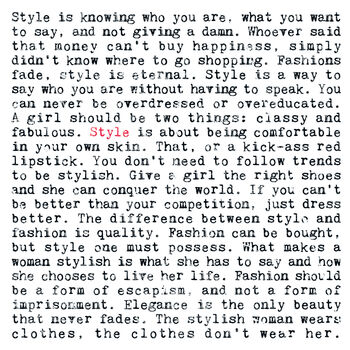 Style Quotes Print, Gift For Her, 2 of 6