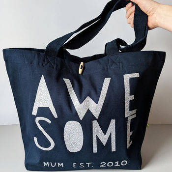 Personalised Awesome Mum Bag, 5 of 12