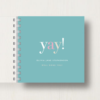 Personalised 'Yay!' Small Notebook, 7 of 11