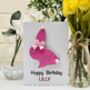 Personalised Granddaughter Niece Bunny Birthday Card, thumbnail 2 of 2