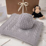 Baby Girls Cable Hat, thumbnail 3 of 9