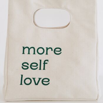 More Self Love Coffee Lunch Bag Christmas Gift, 3 of 8