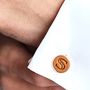 Personalised Leather Initial Cufflinks, thumbnail 1 of 12