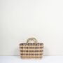 Woven Reed Basket Indigo, thumbnail 2 of 6