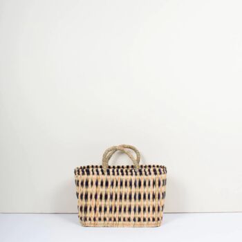 Woven Reed Basket Indigo, 2 of 6