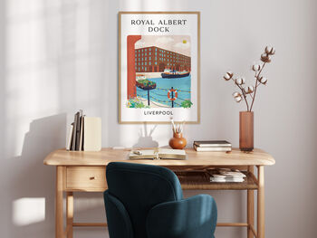 Royal Albert Dock Liverpool Art Print, 2 of 4