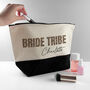 Personalised Bride Tribe Animal Print Makeup Bag, thumbnail 2 of 9