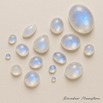 Personalised Sterling Silver Rainbow Moonstone Locket, 4 of 9