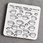 Tea Coaster – David Shrigley Funny Art Gift For Tea Lovers, thumbnail 1 of 5