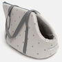 Mutts And Hounds Luxury Dog Carrier Grey Stars, thumbnail 3 of 4